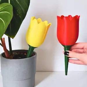 Tulip Self-Watering Plant Spike | Cute Automatic Watering Globe for Indoor Plants