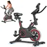 RELIFESPORTS Unisex Stationary Cycling Roller Exercise Bike - Ergonomic Adjustable Seat, Quick Mag Control Magnetic Resistance, 280lb Capacity, LCD Display, Tablet Holder, Steady Cage Pedals, Portable Home Training Fitness Equipment for Cardio