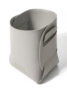 Storage Tray Key Leather Organizer Box Desktop Cosmetic Remote Control Miscellaneous Basket Holder, Stylish & Functional Design