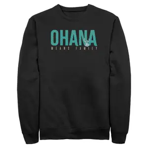 Men's Lilo & Stitch Bold Ohana means Family Sweatshirt