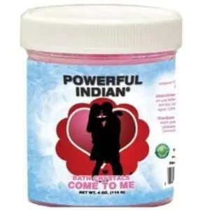 Indio Bath Crystals Come To Me 4 oz. (Cristales de Baño Ven A Mi) to solve love problems