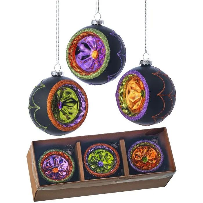 Spooky Reflector Ornament Set
