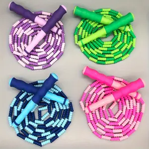 Single-Strand Skipping Rope, Soft Beads, Labour Day Gift, Tangle-Free Skipping Rope, Adjustable Skipping Rope, for Fitness Training, Standard Size, Suitable for Men And Women