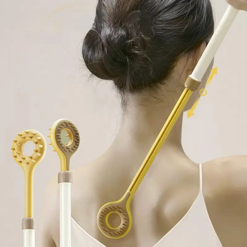 Extendable Back Scratcher, Multifunctional Back Scratching Tool with Massage Beads