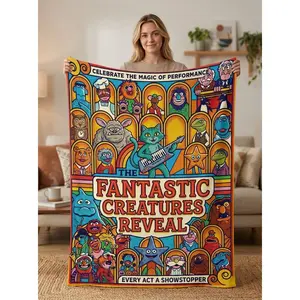 The Muppet Show Blanket Super soft flannel blanket, an ideal gift for children Suitable For Use on Sofas, Beds, or For Travel, Gentle on The Skin, an Excellent Gift Multi-Purpose Holiday Blanket