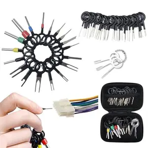 【FathersDayGift】41 PCS Terminal Removal Tool Kit, Depinning Tool Pin Removal Tool, Pin Extractor Removal Tool Kit, Electrical Tools Wire Connector Pin Release Terminal Ejector Kit for Automotive, Home Appliance