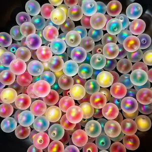 20 pcs 16mm double layer frosted UV beads