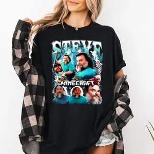 Steve Minecraft Movie Shirt, Jack Black Minecraft Shirt, Minecraft Gifts, Minecraft Movie T shirt