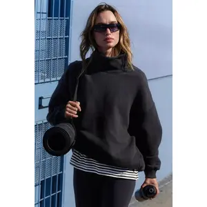 Free People Movement: A Cut Above Mock Neck in Black