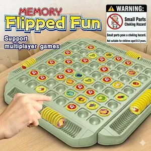 A Toy That Is an Educational Fruit-Flipping Memory Board Game, Featuring Creative Memory Match Gameplay That Enhances Hand-Eye Coordination, Memory, And Concentration. Made from High-Quality Materials, It Is Suitable for 2-4 Players