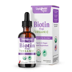 NEW! Organic Biotin Drops with Collagen Booster (100,000 mcg)