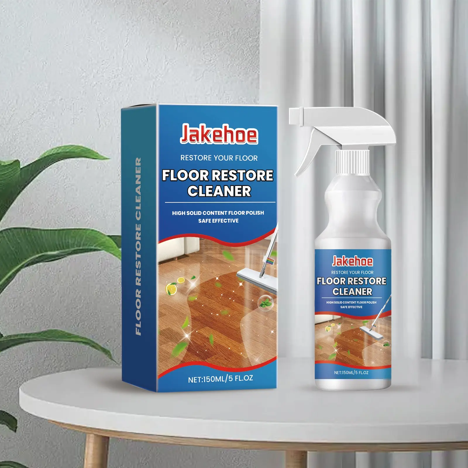 Jakehoe Floor Polish Cleaner, Hard Floor Cleaner, Multi-Effect Stain Removal, Dust Cleaning, Polishing & Brightening, Wood Flooring Care, Cleaning Products, Household Cleaning Supplies