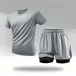 Mens Short Sets 2 Pieces Outfits Fashion Summer Tracksuits Casual Set