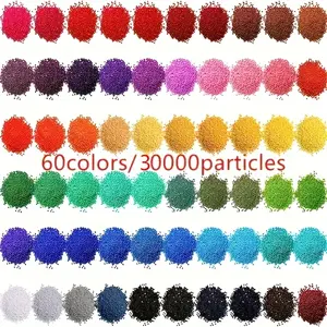30000 Pieces 5D Diamond Painting Bright Diamonds, 60 Colors 500 Pcs Per Pack, DIY Diamond Art Decorations, Shiny Diamond Fragments