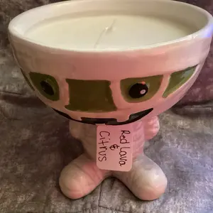 Red Citrus & Lava Mummy Candle