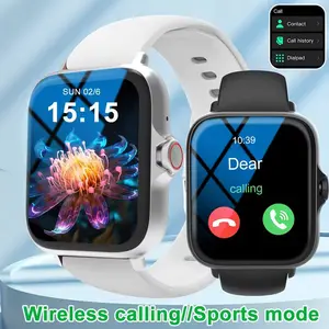 Full Touch Screen Fitness Smart Wristwatch - Bluetooth Call, Heart Rate Tracker, Sleep Tracker, Wearable Android Device for Workout