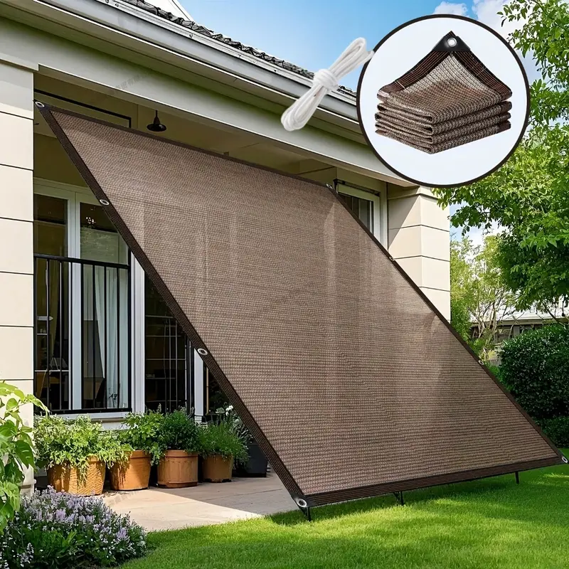 Garden Shade Cloth with Grommets Shade Cloth Sun Shade Fabric Shade Cover for Patio Garden Pergola Shade Cover Canopy Greenhouse Outdoor Sun Shades for Patio Sunshades for Patio Outdoor Patio Sunshade