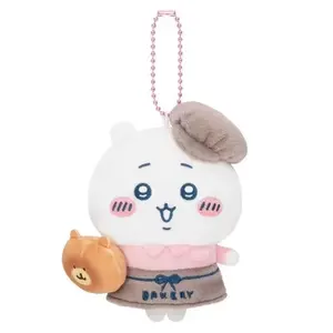 Chiikawa Bakery Series Plush Keychain Sandwich Hotdog Hachiware Usagi Characters Cute Soft Toy Bag Pendant Collectible Gift
