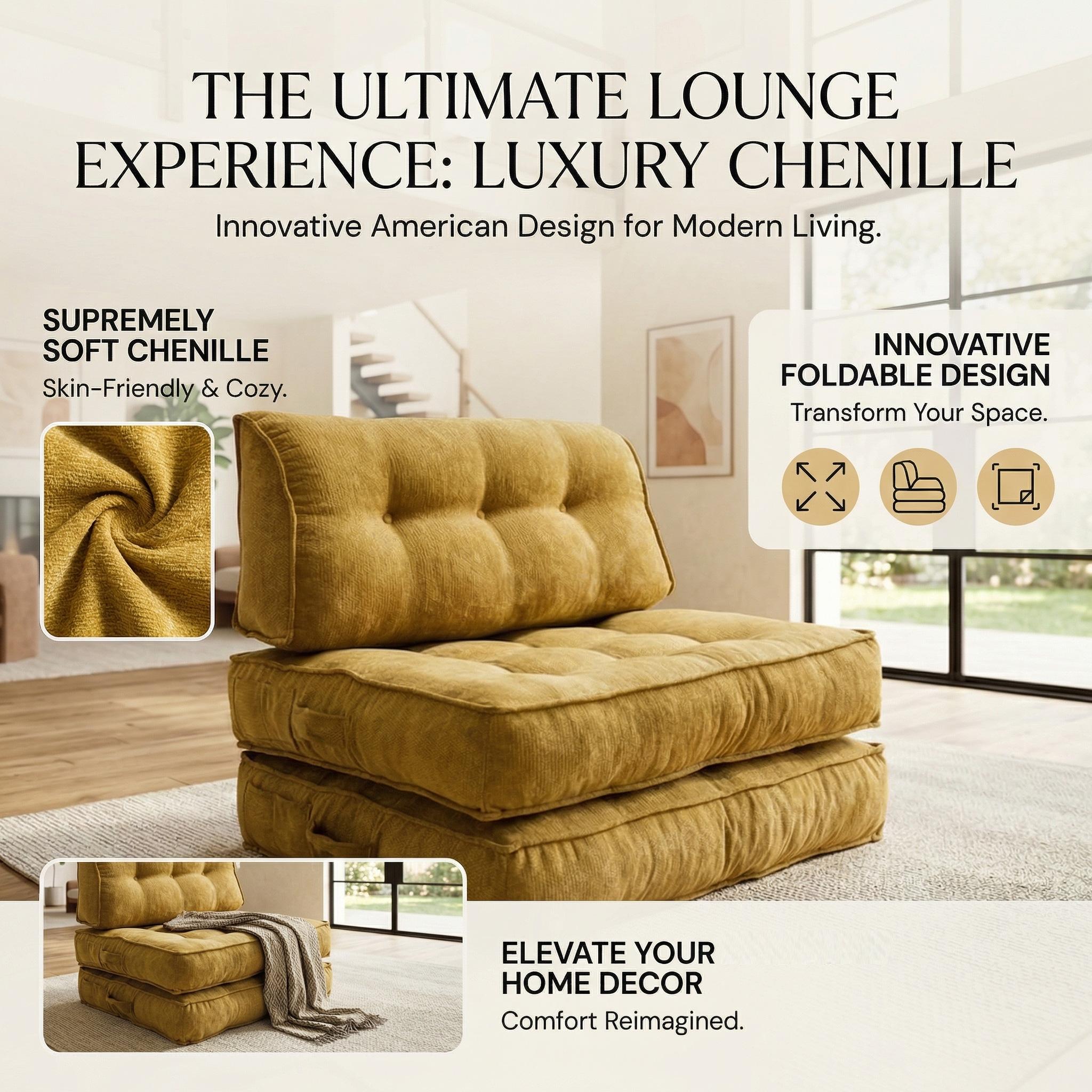 Small folding sofa bed, modern minimalist art living room sofa, can be combined in multiple ways; Cloud corduroy soft and comfortable fabric boneless compression sofa