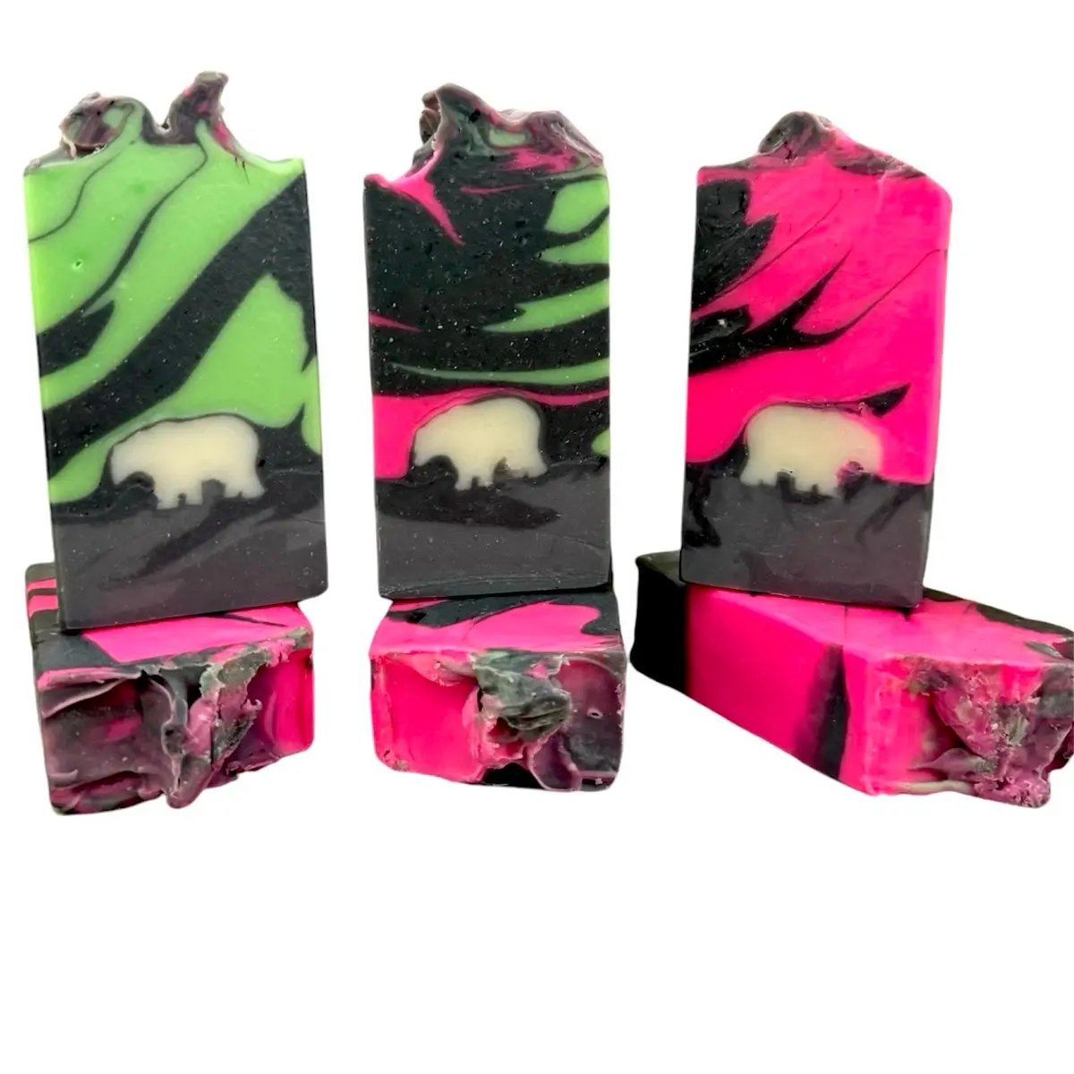 Northern Lights Lavender Mint Polar Bear Soap