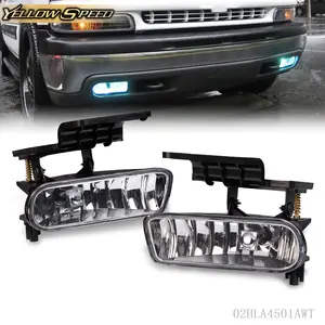 Fit For 1999-2002 Chevy Silverado GMC Sierra 1500 2500 3500 Fog Lights Bumper Driving Lamps L&R