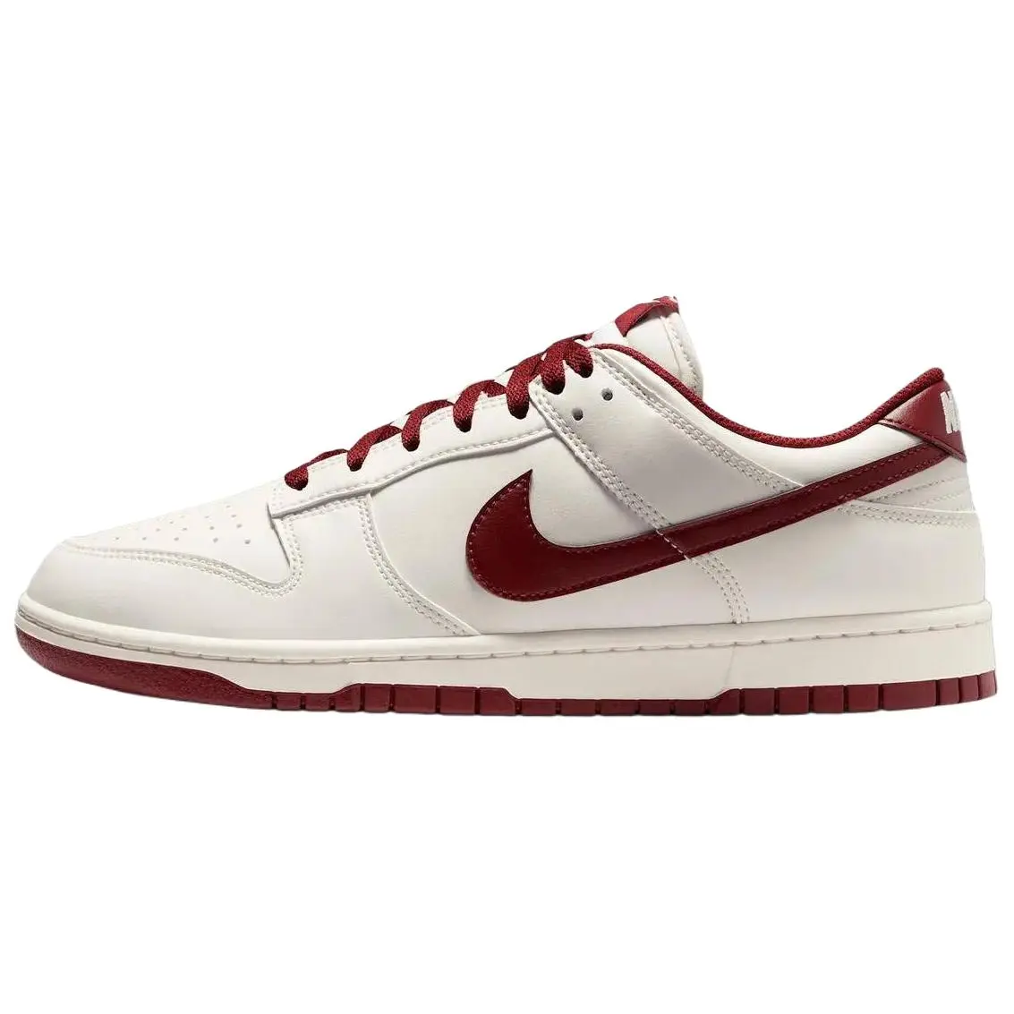 Nike Dunk Low Retro 'Phantom Team Red' Sports Sneaker, Runs Large