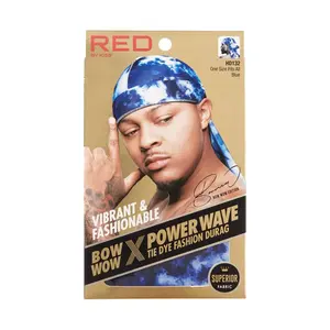 KISS - RED POWER WAVE TIE DYE DURAG BLUE