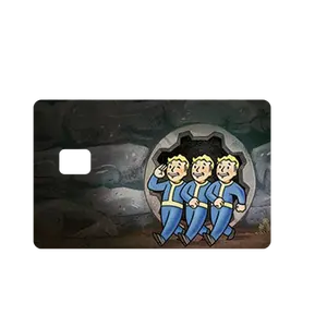 Fallout "Buds March" Credit Debit EBT Chip Card Vinyl High Gloss Cover Sticker Decorative Waterproof Stain Resistant
