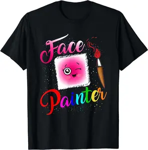 Face painter for Makeup artist Summer Shortsleeve Cotton T-Shirt
