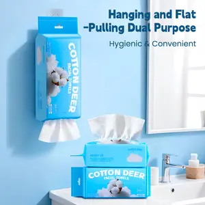 Soft & Absorbent Cotton Facial Towels - Eco-Friendly Disposable Face Wipes for Skincare & Home Use