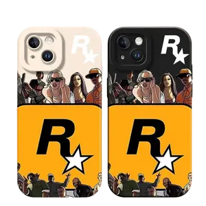 For iPhone 17ProMax/Air/16Plus/15/14 fashionable guy 13/12Mini/11 Liquid Silicone Rubber Rustic Silicone Shockproof Phone Case soft minimalist luxury cute streetwear brand personality new model Ins Wind cartoon Europe and America fashion allinclusive
