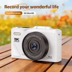 18X Zoom 64mp Photography 4K Ultra HD Camera, 1.3 Inch Clear Display, WiFi Connection, Supports Charging While Recording, Digital Zoom, Auto Focus