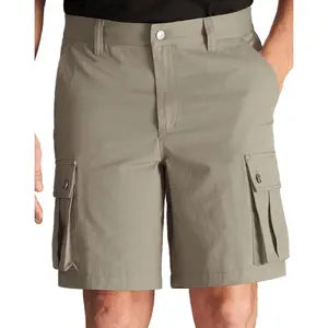 CHRONOLINE Men's Work Utility Shorts Heavyweight Cotton Canvas Regular Fit Cargo Shorts with Pockets