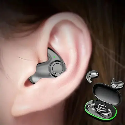 Wireless Earphone, In-ear Design Earbuds with Charging Case, Electronic, Chargeable Noise Cancelling Headphone for Running, Exercising, Gaming Sports, Wireless Music Earphones