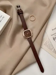 Women's Simple Waterproof Quartz Watch, Fashion Daily Wear, Durable Design for All Weather Conditions, Analog Display, Metal Case