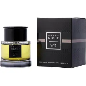 Armaf Niche Black Onyx Men's Eau de Parfum (EDP) - 3.0 fl oz Packaged, Non-Toxic Men's Fragrance with Cardamom Top Note, Patchouli, Musk, Luxurious Scent, Rich Aroma, New in Box