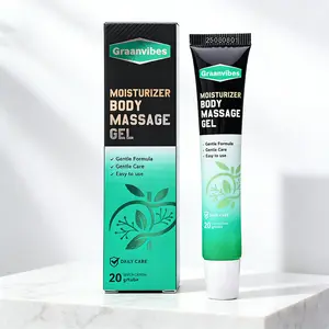 Graanvibes Moisturizing Body Massage Gel Gentle Formula for Care Relieves Discomfort Hydrates Skin Soothing Experience 20g Tube Daily Use