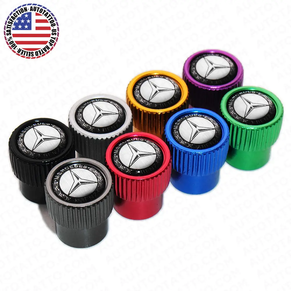 4pcs Gearwheel Style Universal Fit Sport Car Wheels Tire Air Valve Caps Stem Dust Cover 8 Colors