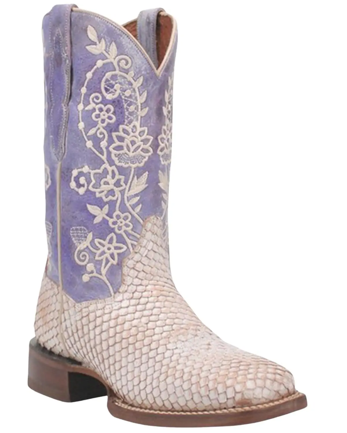 Dan Post Women's White Sands Western Boot Broad Square Toe - Dp4993