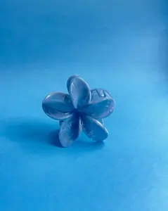 Blue Flower Claw Hair Clip