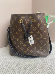 Pre-owned Louis Vuitton NeoNoé MM Monogram Noir Bucket Bag ximu