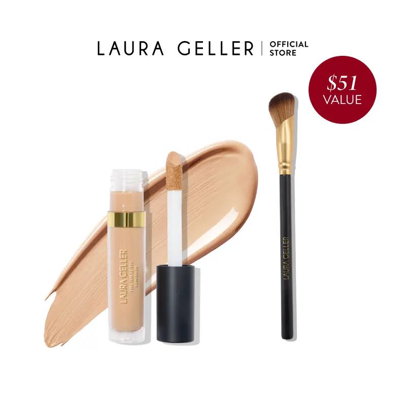 Laura Geller Under Cover Kit (2PC) - Concealer and Brush Set Laura Geller Under Cover Kit (2PC) - Concealer and Brush Set
