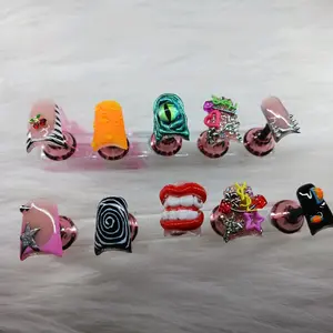 Weirdo Duck Shorties Press On Nails
