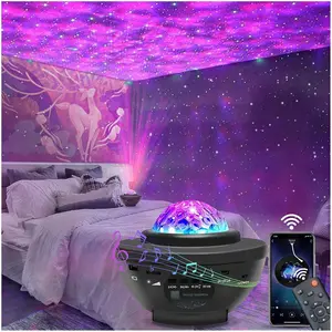 Star Projector with Bluetooth Speaker Galaxy Night Light Dynamic Color for Bedroom – Great Gift for Space Lovers
