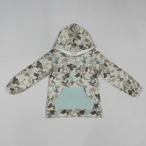 Camo Kids Beige Pullover Hoodie