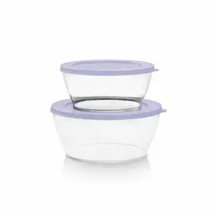 Clearly Elegant Serving Set of 2 by Tupperware