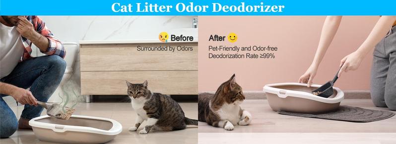 Morrerfresh Odor Eliminator for Cat Dog Car Home Quiet Portable Air Purifier with Advanced Ozone Technology Removes Pet Urine Smoke Musty Smells Fathersdaygift