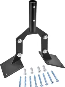 Weathervane Adjustable Ridge Vent Roof Mount, Steel Weather Vanes Mount for Cupola with Mounting Brackets Extension