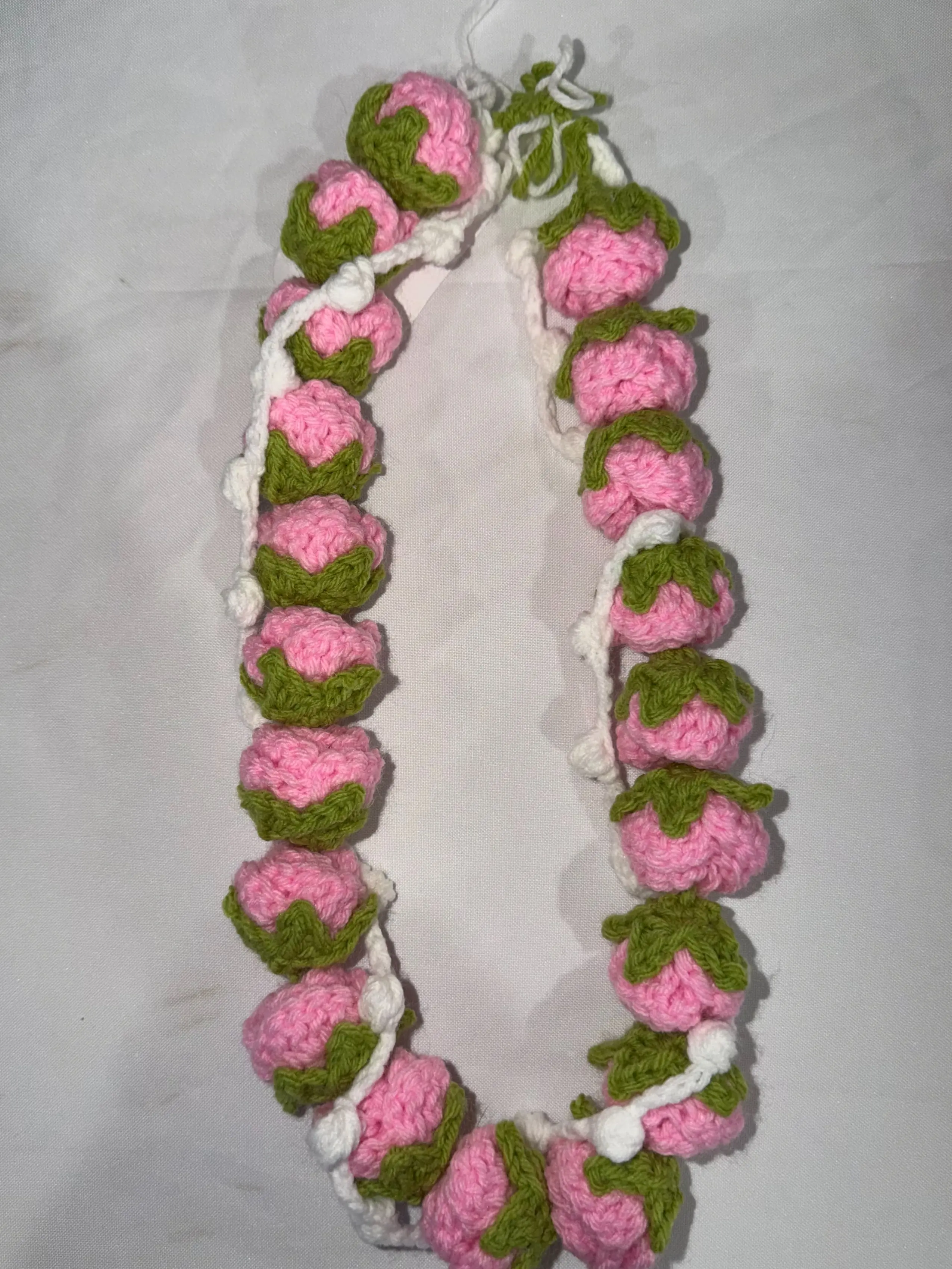 Crochet Lokelani Rose Lei
