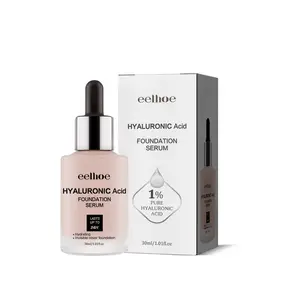 EELHOE Nude Hyaluronic Acid Liquid Foundation Light, Fine, Matte, Durable, Non-Sticking Powder, Waterproof, Transparent And Concealer Makeup Cosmetic